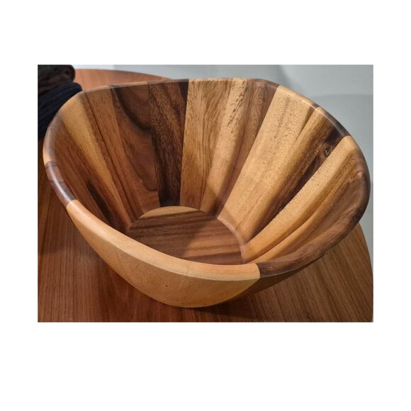 Acacia Wood Bowl (12"W x 7"H) - Picture 3 of 9